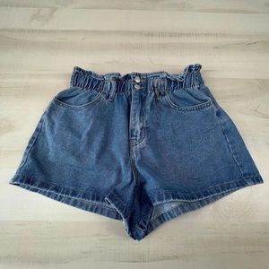 4 for $10 Ruffled denim shorts forever 21